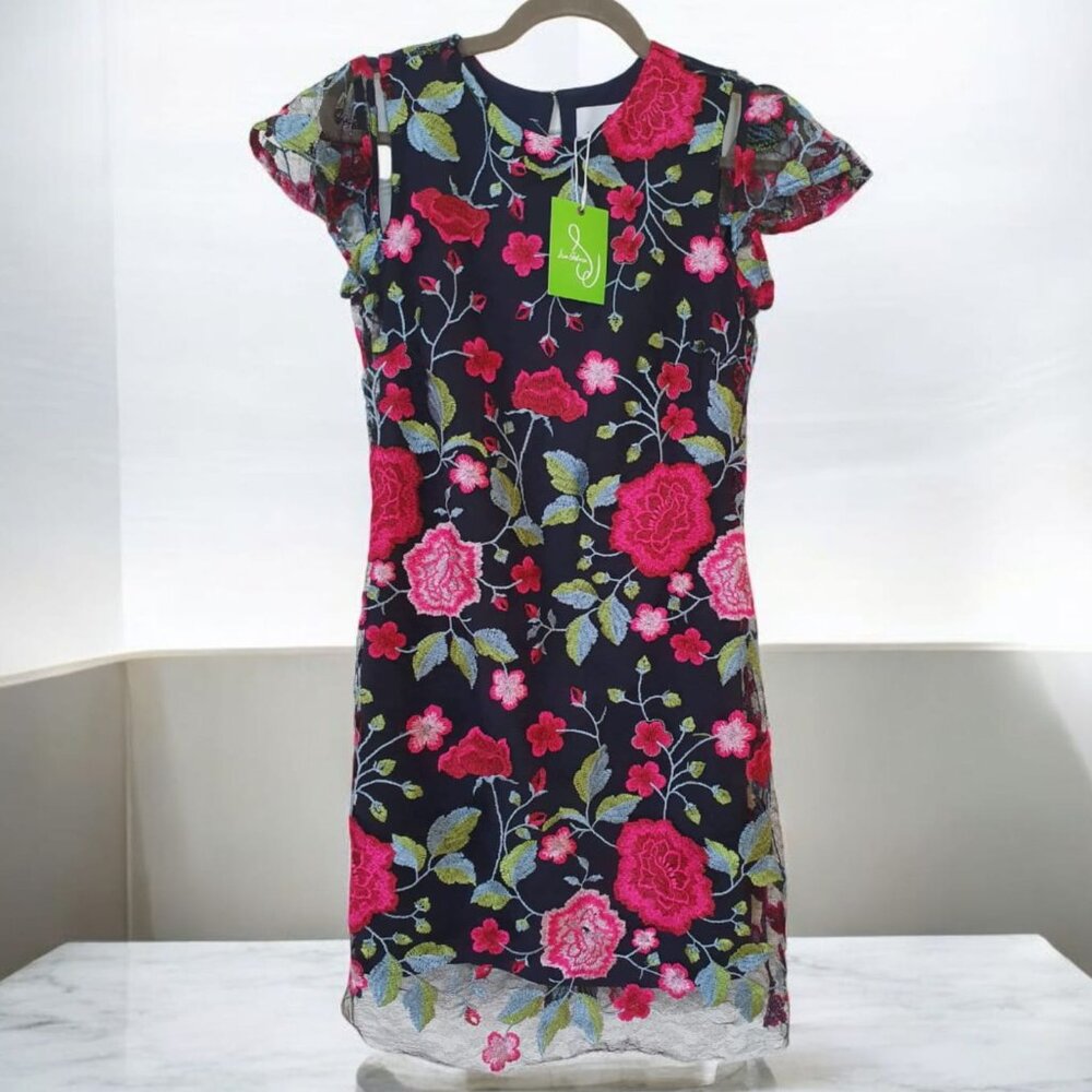 Sam Edelman  peony embroidery sheath dress Size 2 (sizes 2 - 4)